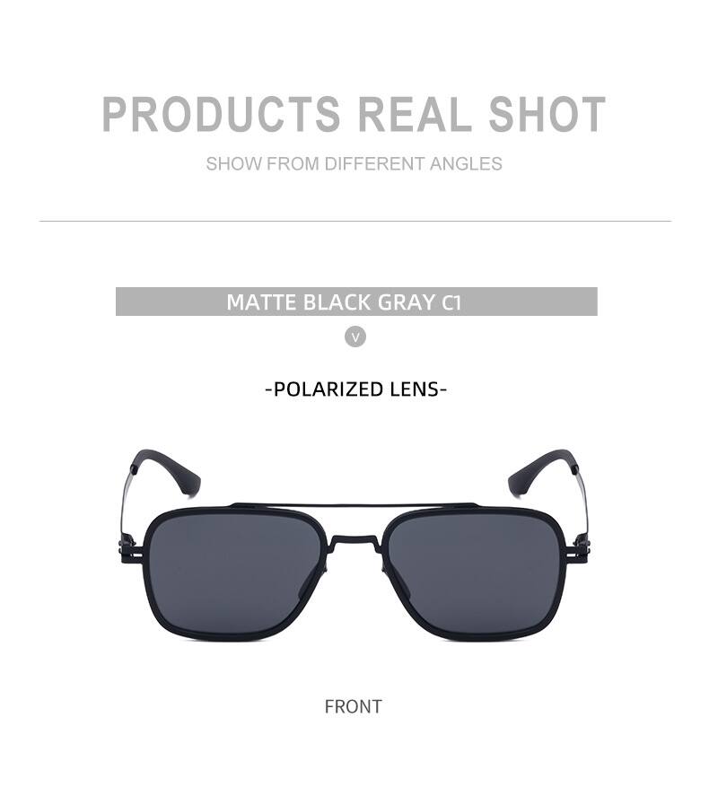 Cuadrado Ropa De Calle Geométrico Tac Fotograma Completo Gafas De Sol Hombre display picture 14
