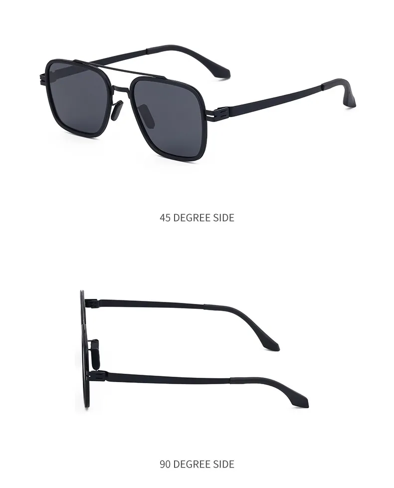 Square Streetwear Geometric Tac Full Frame Men's Sunglasses display picture 15