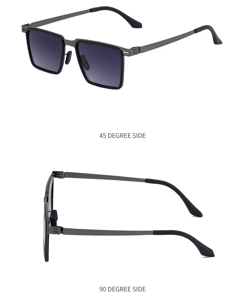 Square Streetwear Geometric Tac Full Frame Men's Sunglasses display picture 15