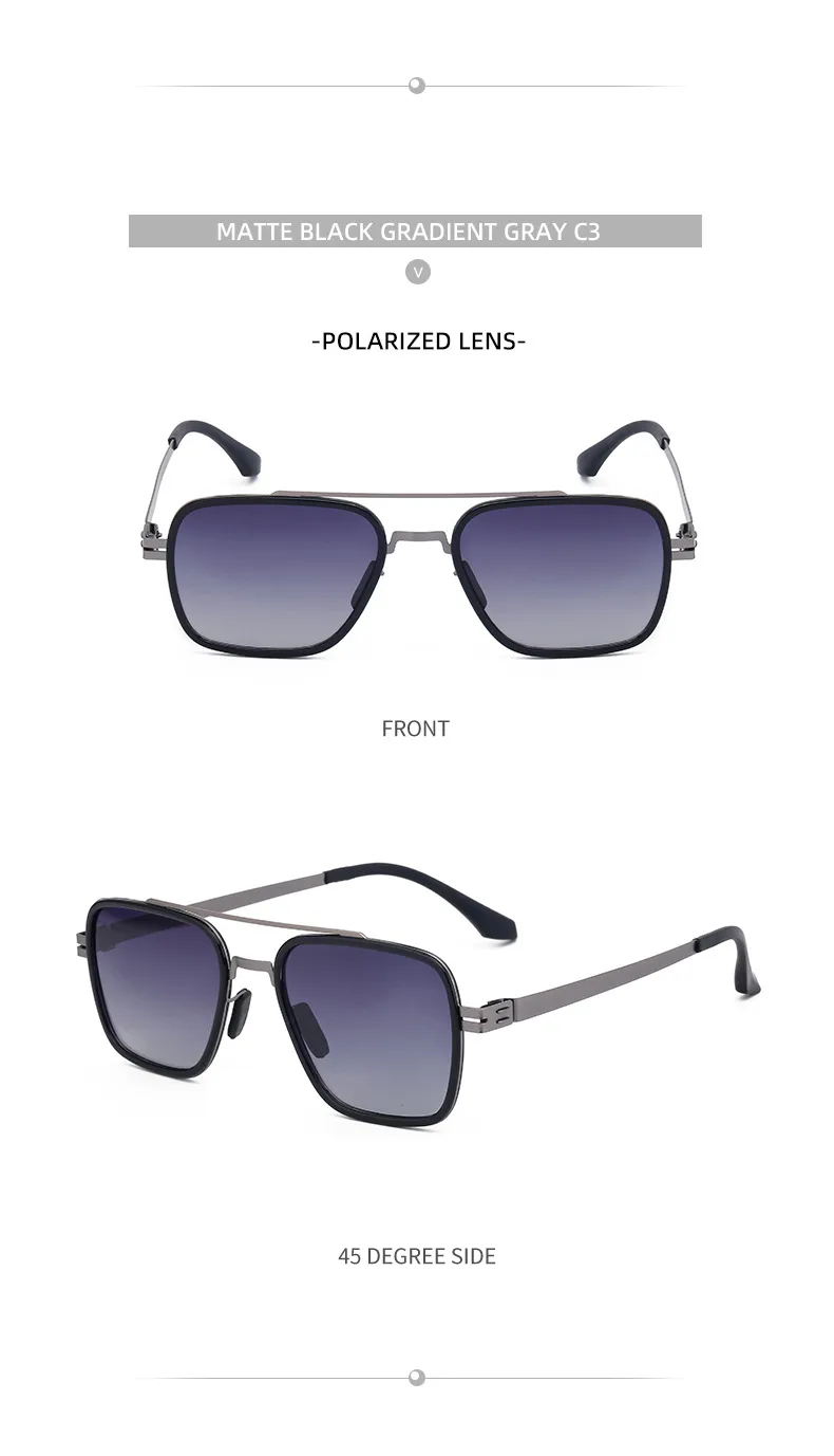 Square Streetwear Geometric Tac Full Frame Men's Sunglasses display picture 17