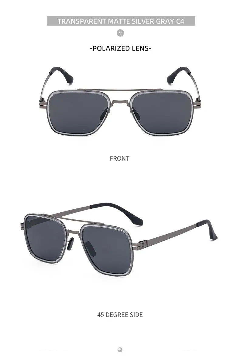 Square Streetwear Geometric Tac Full Frame Men's Sunglasses display picture 18
