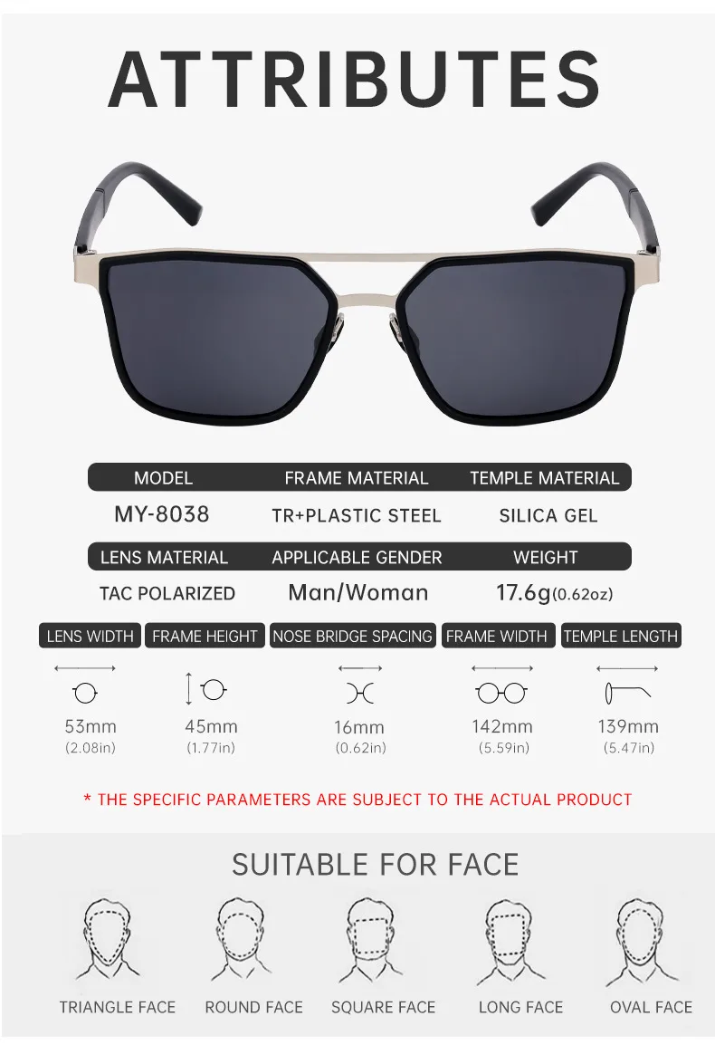 Square Streetwear Color Block Tac Full Frame Men's Sunglasses display picture 11