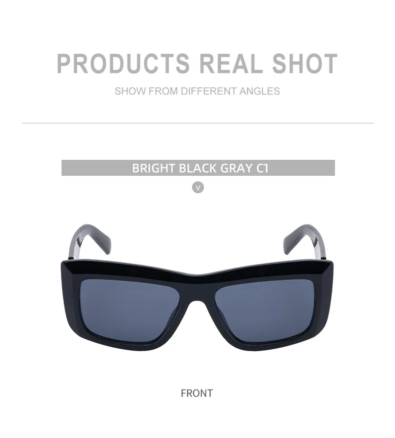 Square Streetwear Gradient Color Pc Full Frame Women's Sunglasses display picture 16