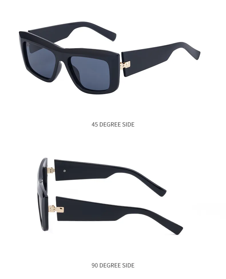 Cuadrado Ropa De Calle Degradado De Color Ordenador Personal Fotograma Completo Gafas De Sol Mujer display picture 17