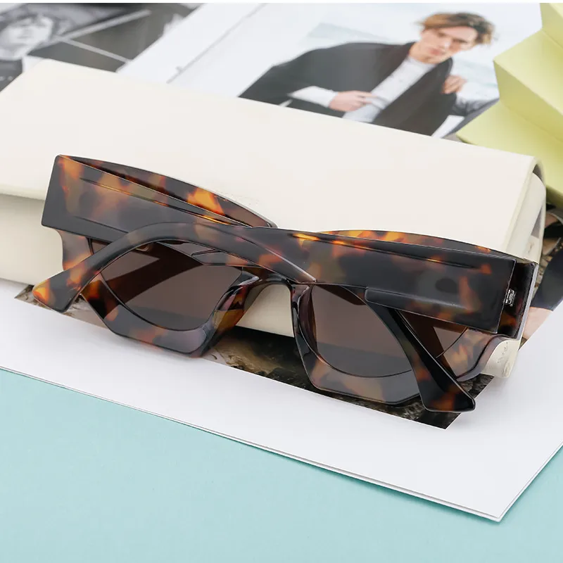 Cat Eye Streetwear Geometric Pc Full Frame Women's Sunglasses display picture 3