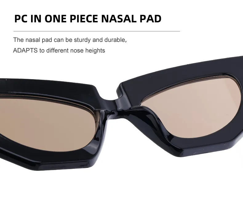 Cat Eye Streetwear Geometric Pc Full Frame Women's Sunglasses display picture 10