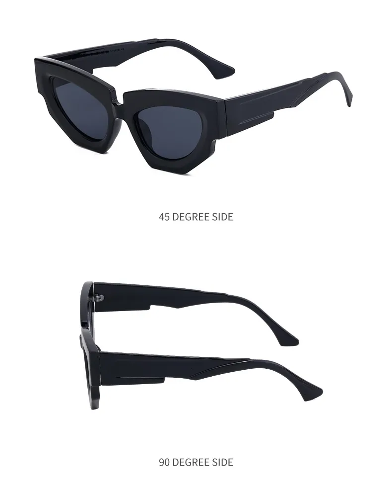 Cat Eye Streetwear Geometric Pc Full Frame Women's Sunglasses display picture 14