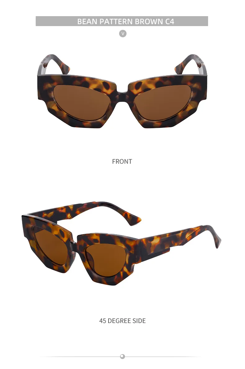 Ojo De Gato Ropa De Calle Geométrico Ordenador Personal Fotograma Completo Gafas De Sol Mujer display picture 17