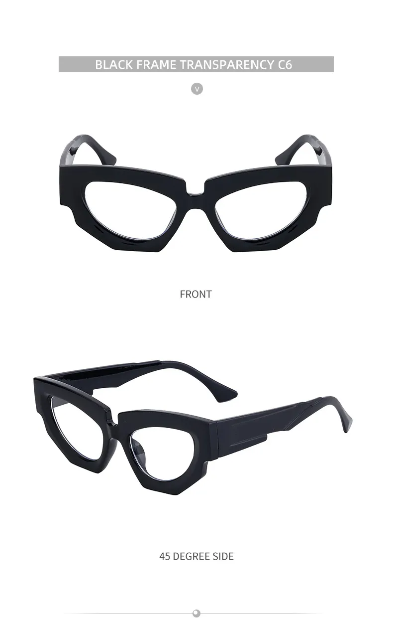 Cat Eye Streetwear Geometric Pc Full Frame Women's Sunglasses display picture 19