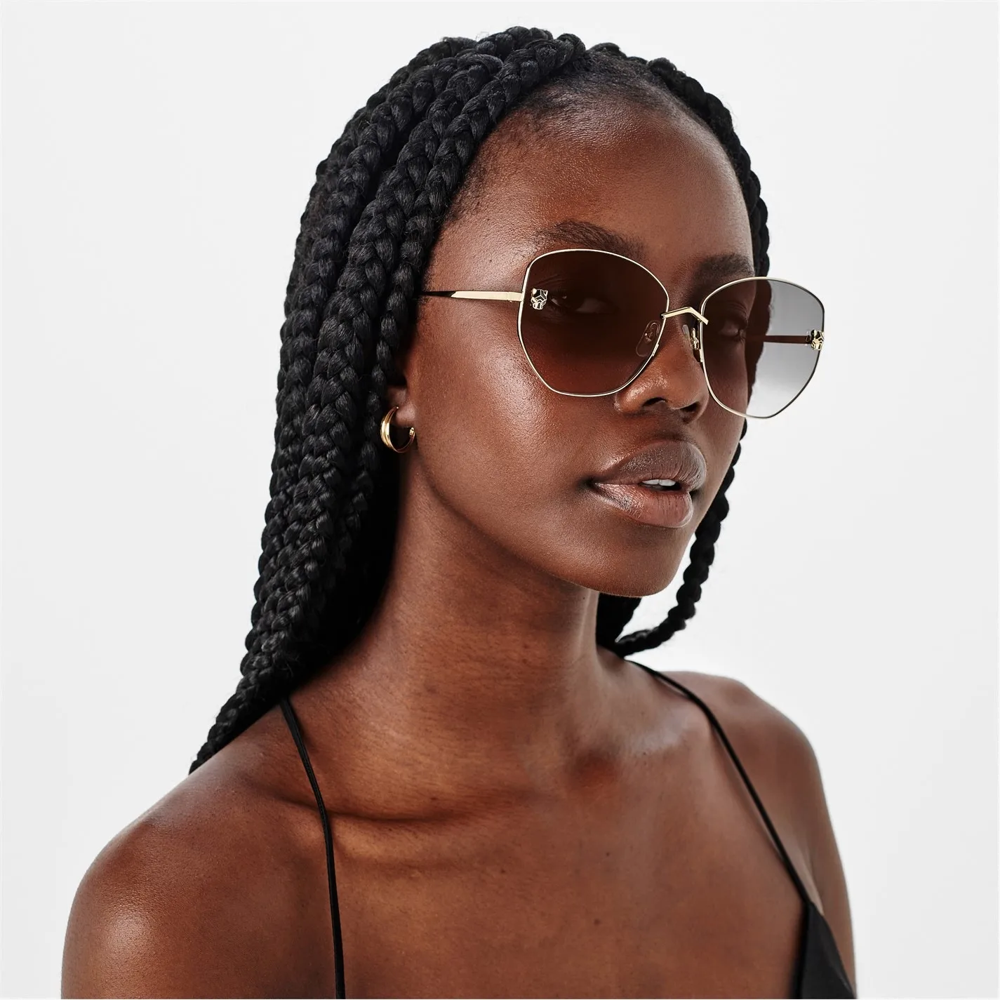 Carré Vêtement De Rue Géométrique Pc Plein Cadre Hommes De Lunettes De Soleil display picture 4