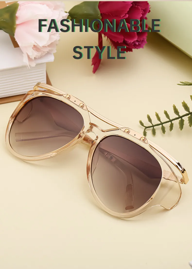 Miroir De Forme Spéciale Vêtement De Rue Géométrique Pc Plein Cadre Femmes De Lunettes De Soleil display picture 4