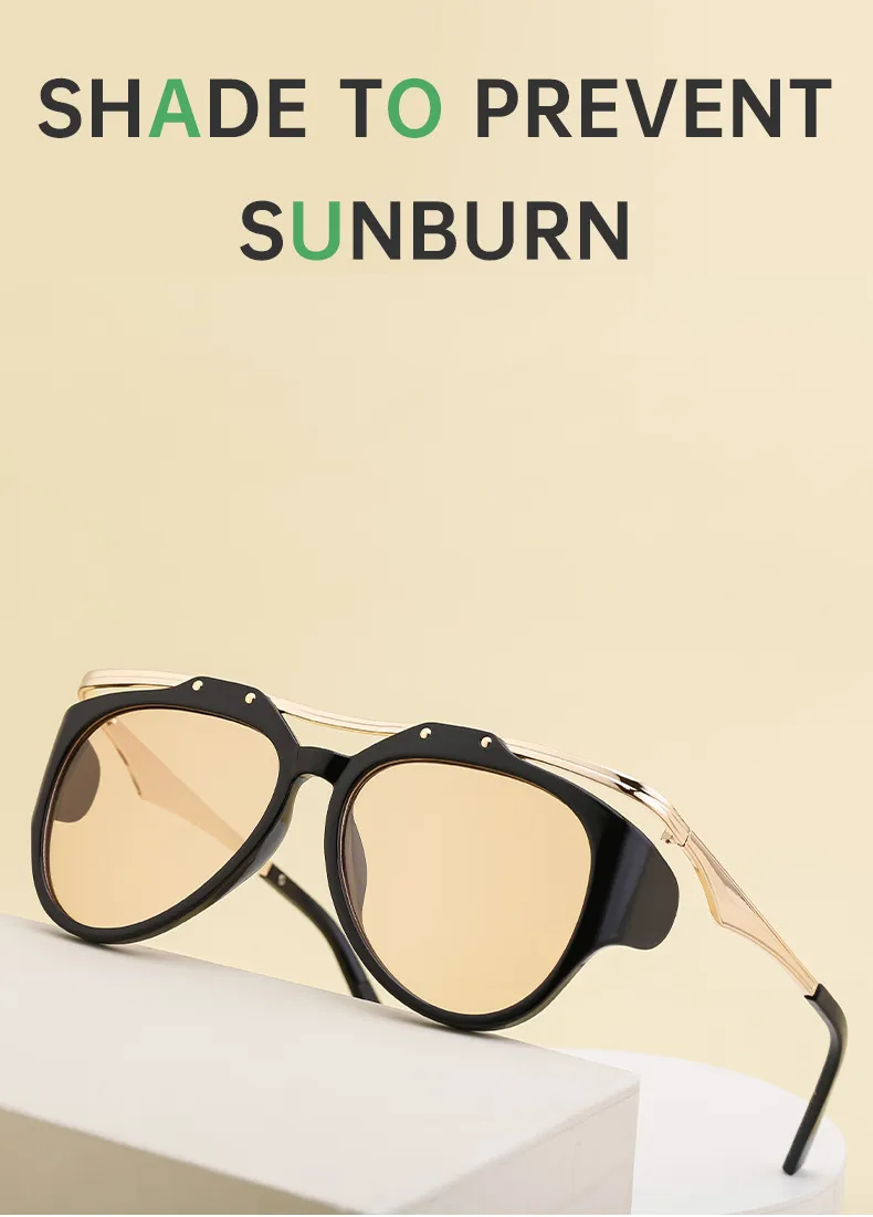 Miroir De Forme Spéciale Vêtement De Rue Géométrique Pc Plein Cadre Femmes De Lunettes De Soleil display picture 5