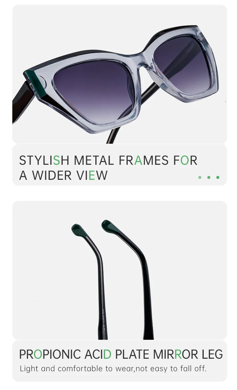 Cat Eye Streetwear Leopard Pc Full Frame Women's Sunglasses display picture 10