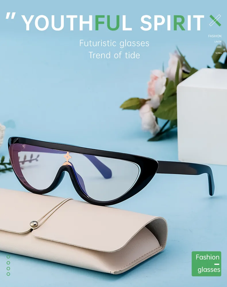 Oeil De Chat Vêtement De Rue Géométrique Pc Plein Cadre Femmes De Lunettes De Soleil display picture 5