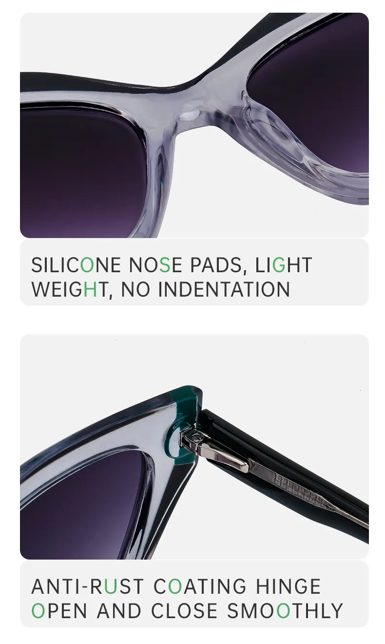 Oeil De Chat Vêtement De Rue Léopard Pc Plein Cadre Femmes De Lunettes De Soleil display picture 11