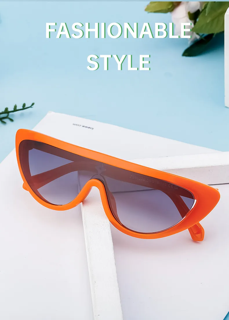 Cat Eye Streetwear Geometric Pc Full Frame Women's Sunglasses display picture 6