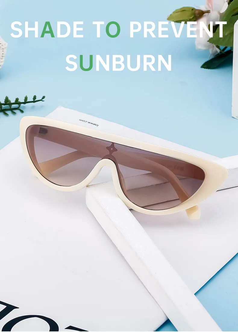 Cat Eye Streetwear Geometric Pc Full Frame Women's Sunglasses display picture 7