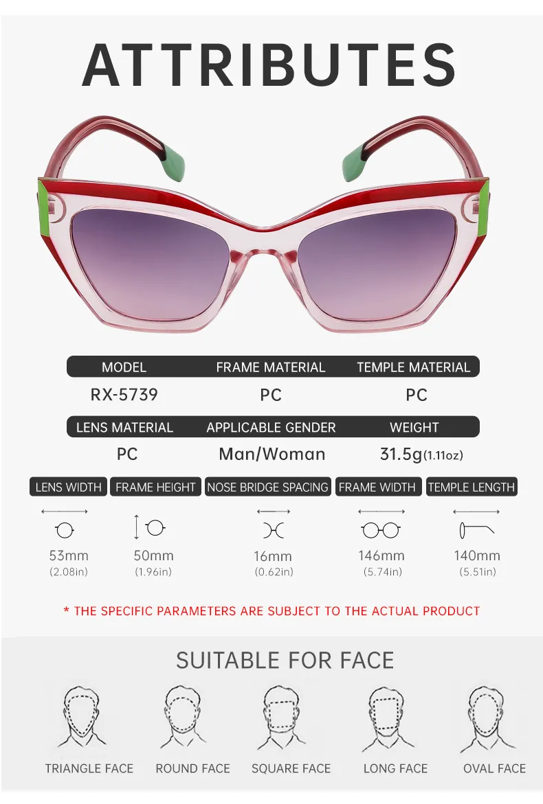 Cat Eye Streetwear Leopard Pc Full Frame Women's Sunglasses display picture 13