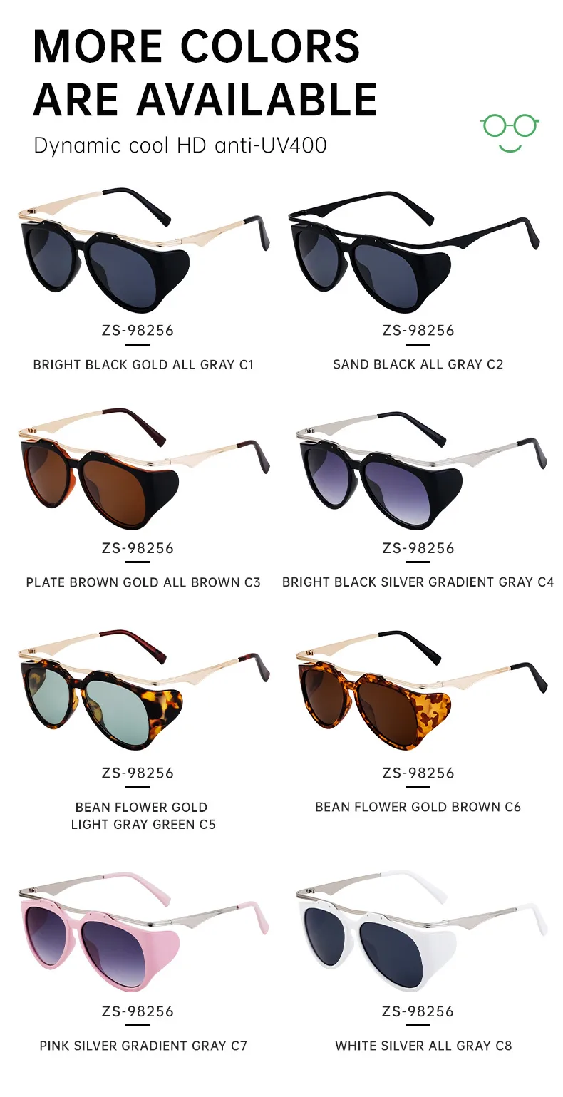 Miroir De Forme Spéciale Vêtement De Rue Géométrique Pc Plein Cadre Femmes De Lunettes De Soleil display picture 19