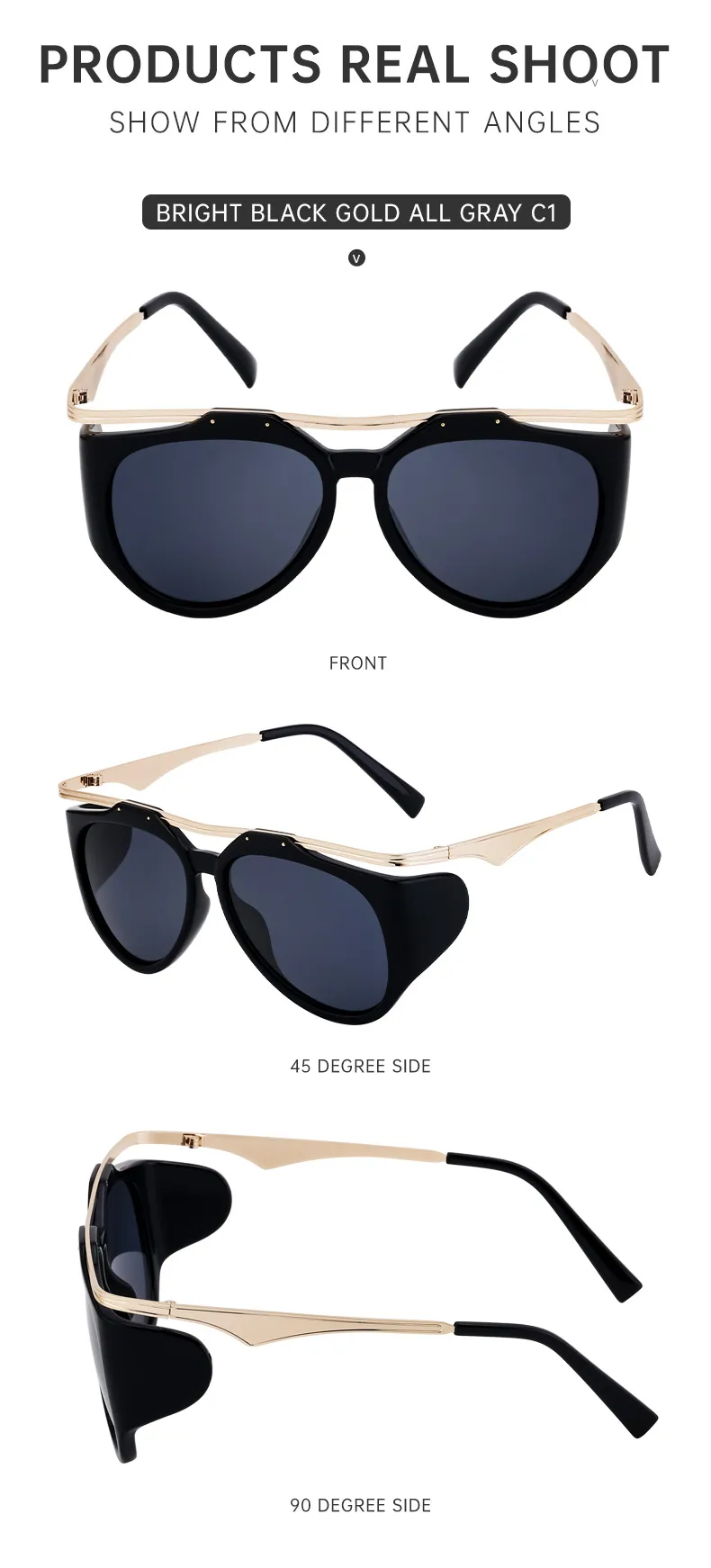 Special-Shaped Mirror Streetwear Geometric Pc Full Frame Women's Sunglasses display picture 21