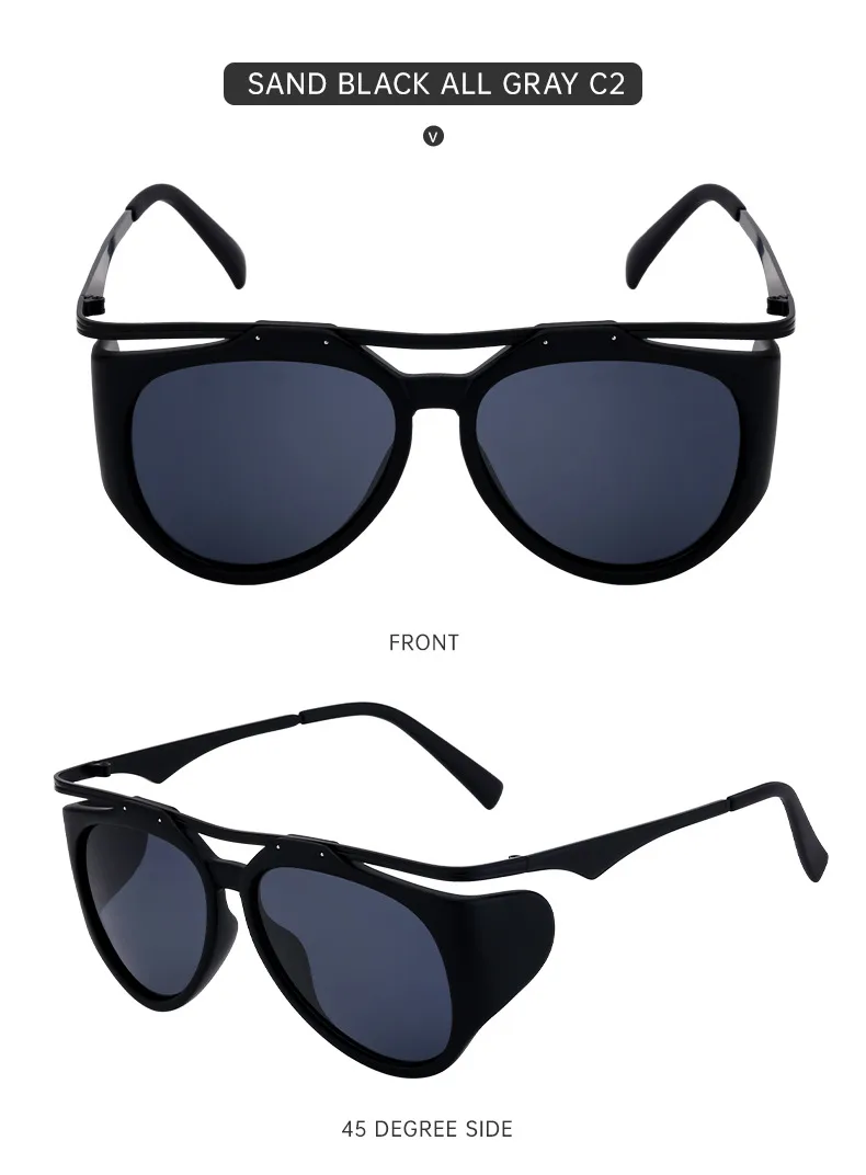 Espejo De Forma Especial Ropa De Calle Geométrico Ordenador Personal Fotograma Completo Gafas De Sol Mujer display picture 22