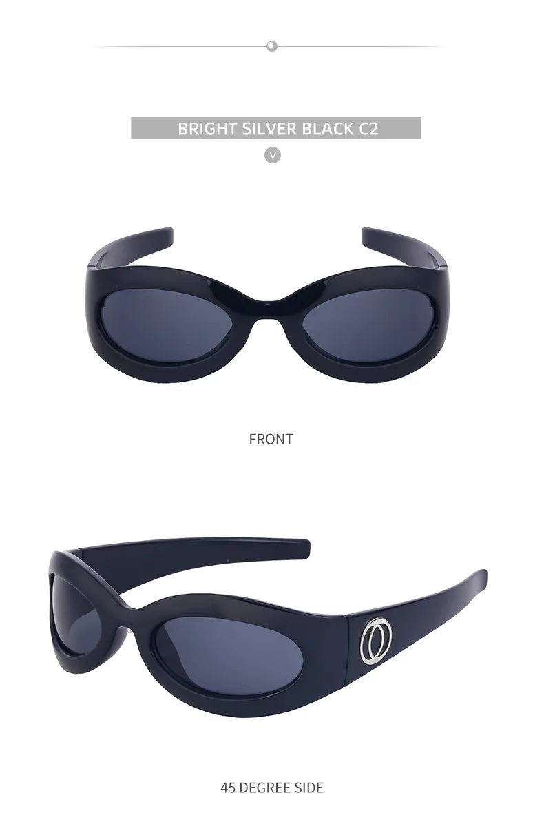 Espejo De Forma Especial Vacaciones Estilo Simple Color Sólido Ordenador Personal Fotograma Completo Gafas De Sol Mujer display picture 10