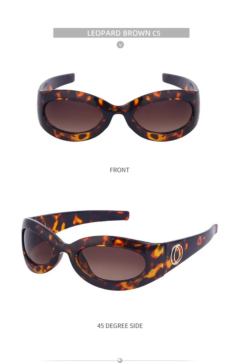 Special-Shaped Mirror Vacation Simple Style Solid Color Pc Full Frame Women's Sunglasses display picture 12