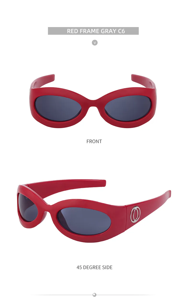 Special-Shaped Mirror Vacation Simple Style Solid Color Pc Full Frame Women's Sunglasses display picture 13