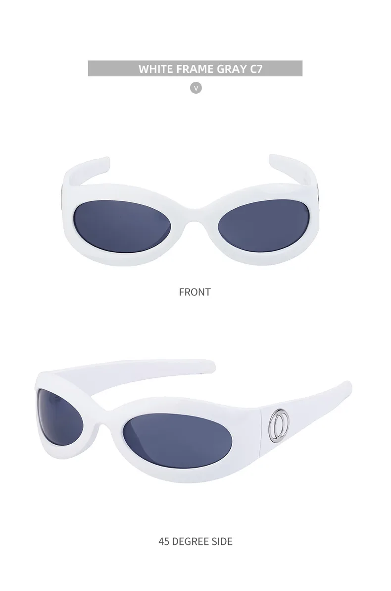 Special-Shaped Mirror Vacation Simple Style Solid Color Pc Full Frame Women's Sunglasses display picture 14