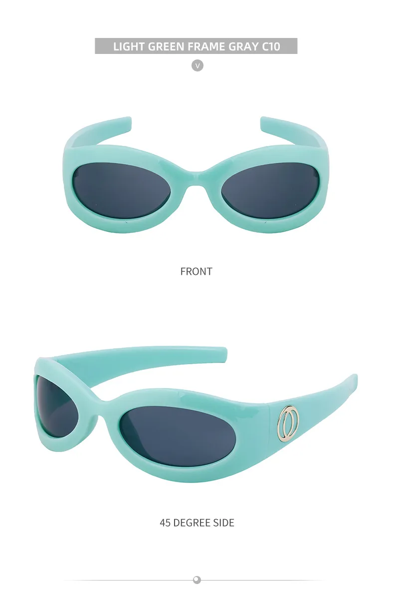 Special-Shaped Mirror Vacation Simple Style Solid Color Pc Full Frame Women's Sunglasses display picture 15