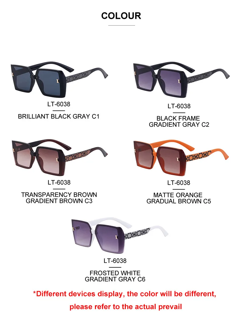 Square Streetwear Gradient Color Pc Full Frame Women's Sunglasses display picture 14