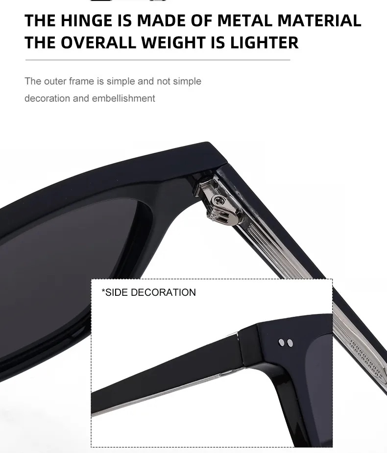 Cuadrado Estilo Moderno Estilo Clásico Geométrico Ordenador Personal Fotograma Completo Gafas De Sol Mujer display picture 10