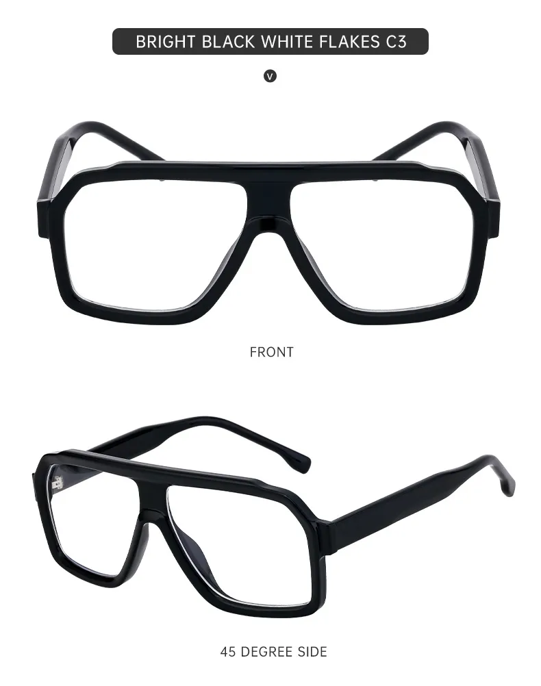 Square Vacation Simple Style Solid Color Pc Full Frame Men's Sunglasses display picture 17