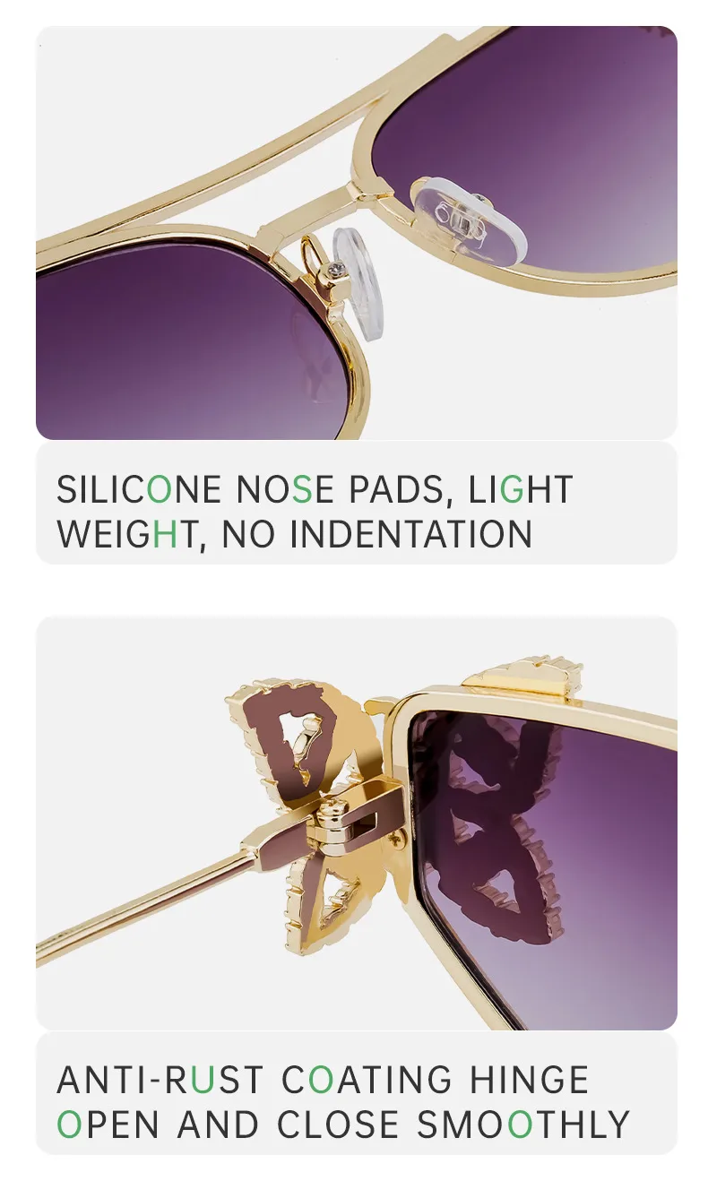 Square Vacation Modern Style Butterfly Pc Full Frame Women's Sunglasses display picture 10