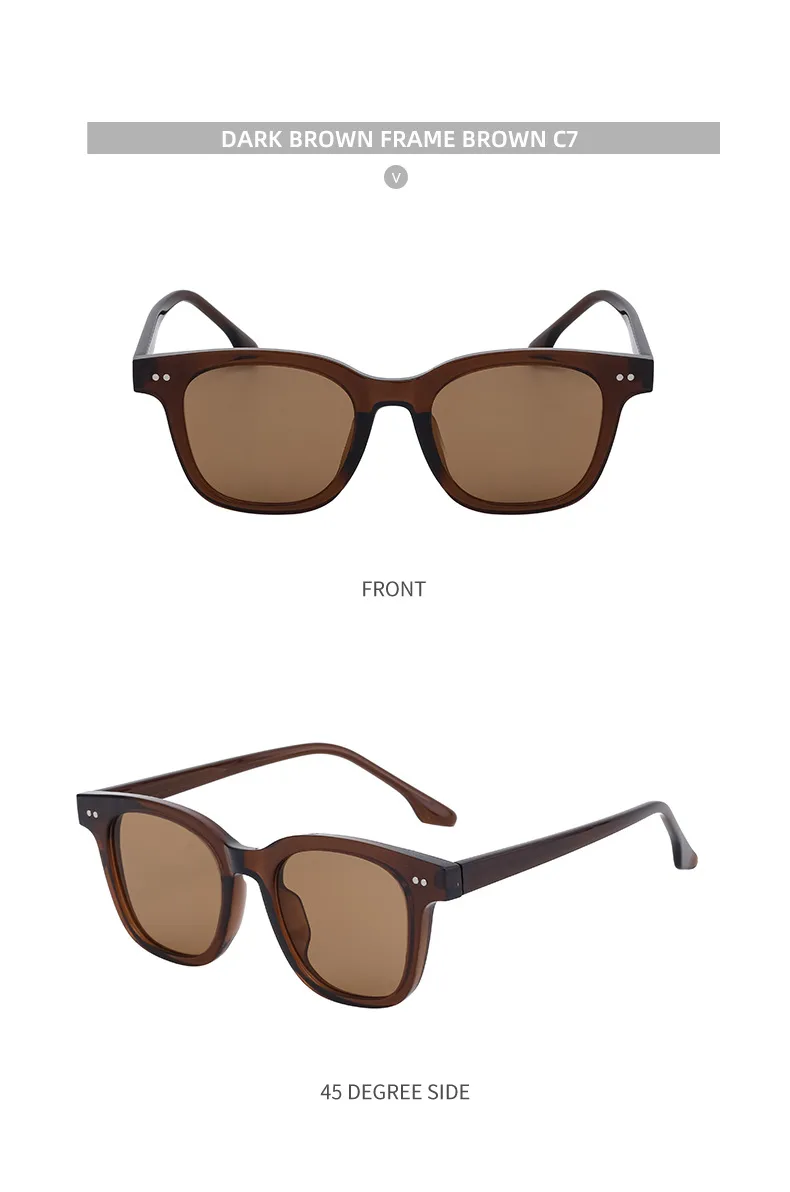 Carré Style Moderne Style Classique Géométrique Pc Plein Cadre Femmes De Lunettes De Soleil display picture 21