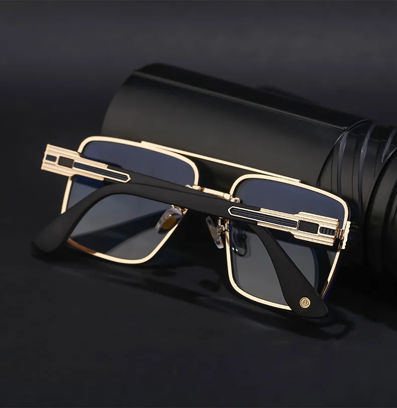 Square Modern Style Geometric Pc Full Frame Men's Sunglasses display picture 8