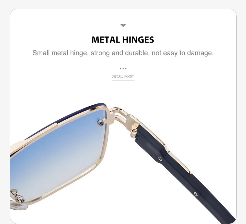 Square Modern Style Geometric Pc Full Frame Men's Sunglasses display picture 13