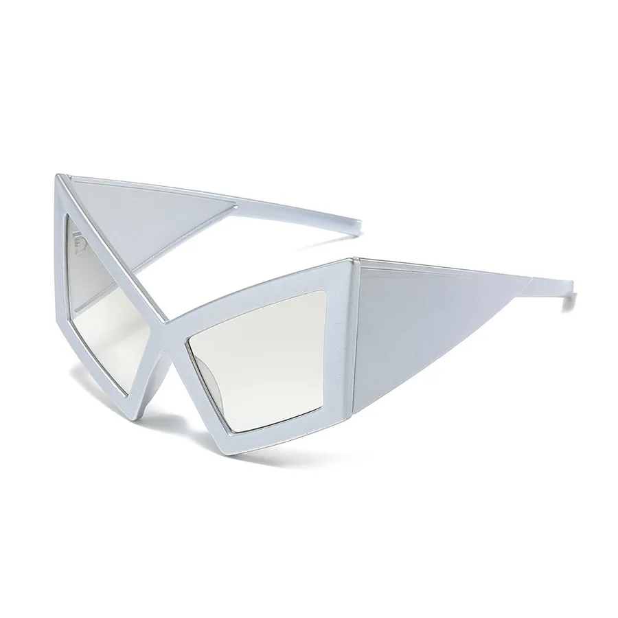 Miroir De Forme Spéciale Hip Hop Exagéré Style Cool Géométrique Ca Plein Cadre Femmes De Lunettes De Soleil display picture 4