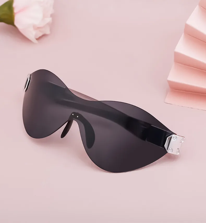 Square Vacation Color Block Pc Frameless Women's Sunglasses display picture 4