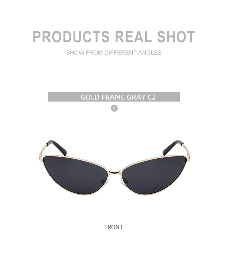 Marco Ovalado Estilo Simple Oval Bloque De Color Ordenador Personal Fotograma Completo Gafas De Sol Mujer display picture 6