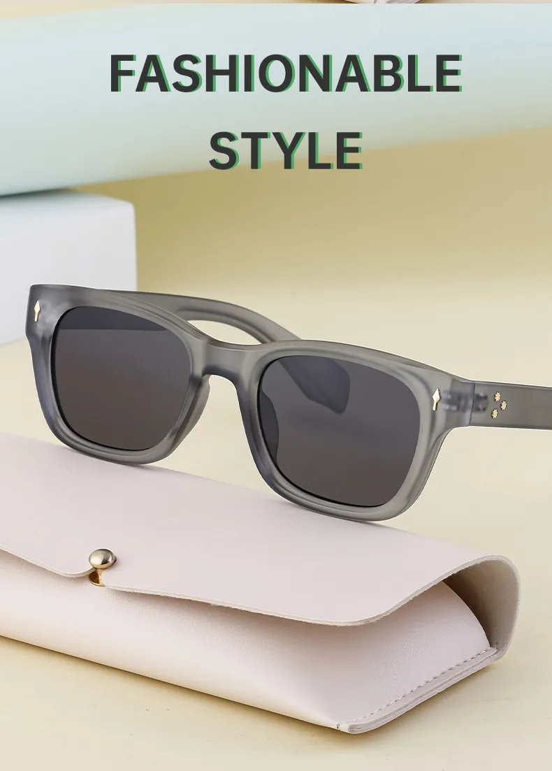 Square Vacation Solid Color Tac Full Frame Men's Sunglasses display picture 2