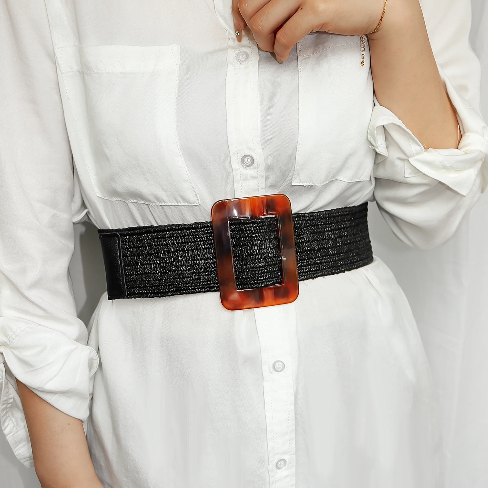 Women's Ethnic Style Bohemian Simple Style Pp Grass Pp Grass Woven Belts display picture 9