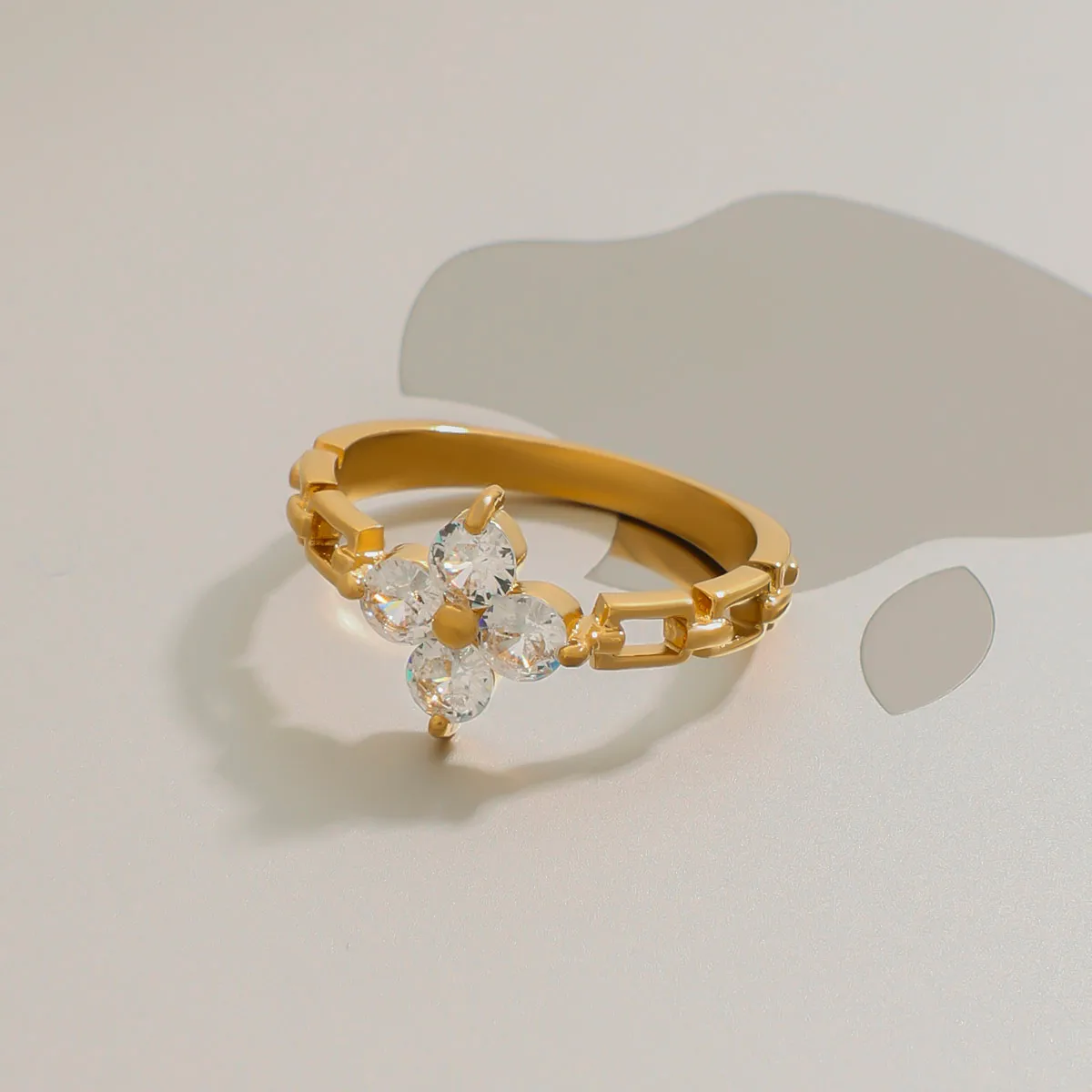 Geométrico Casual Vacaciones Viajar Diariamente Acero Inoxidable 316 Anillos Metal Mixto display picture 8