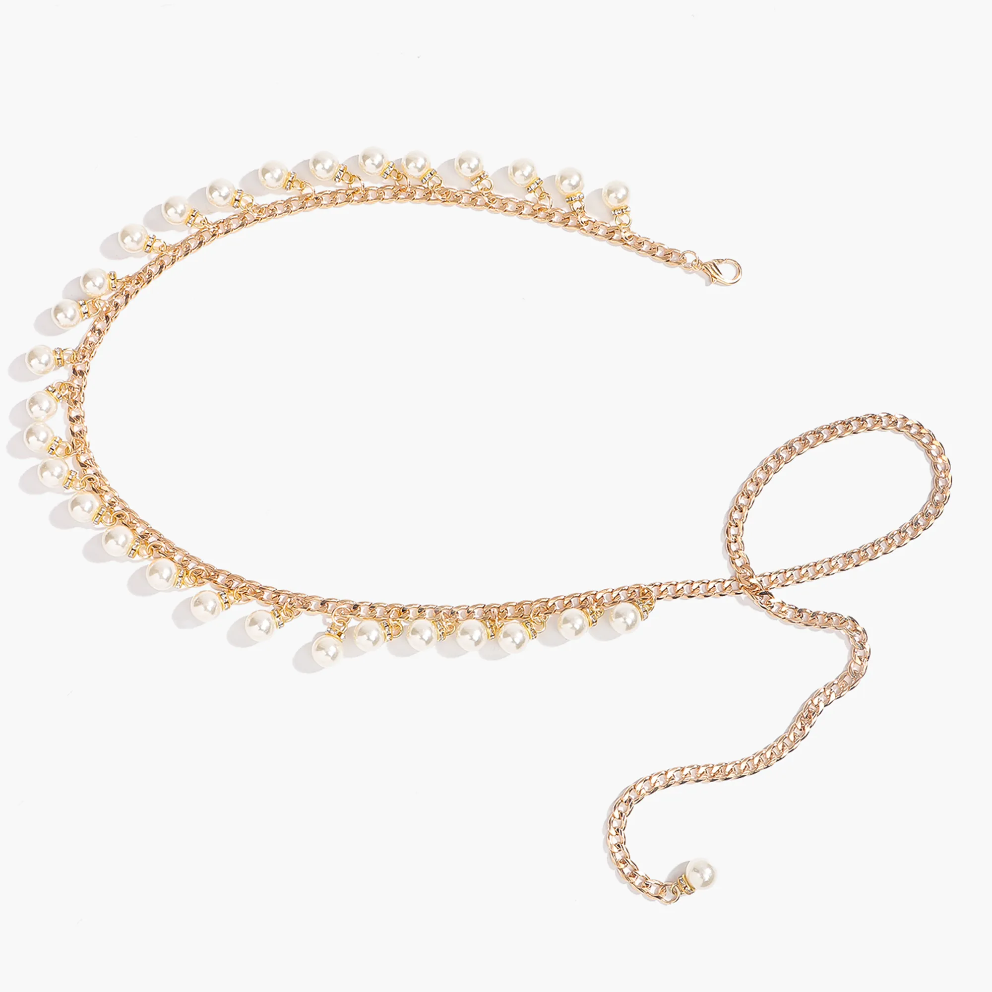 Women's Business Vintage Style Simple Style Zinc Zinc Chain Belts display picture 7