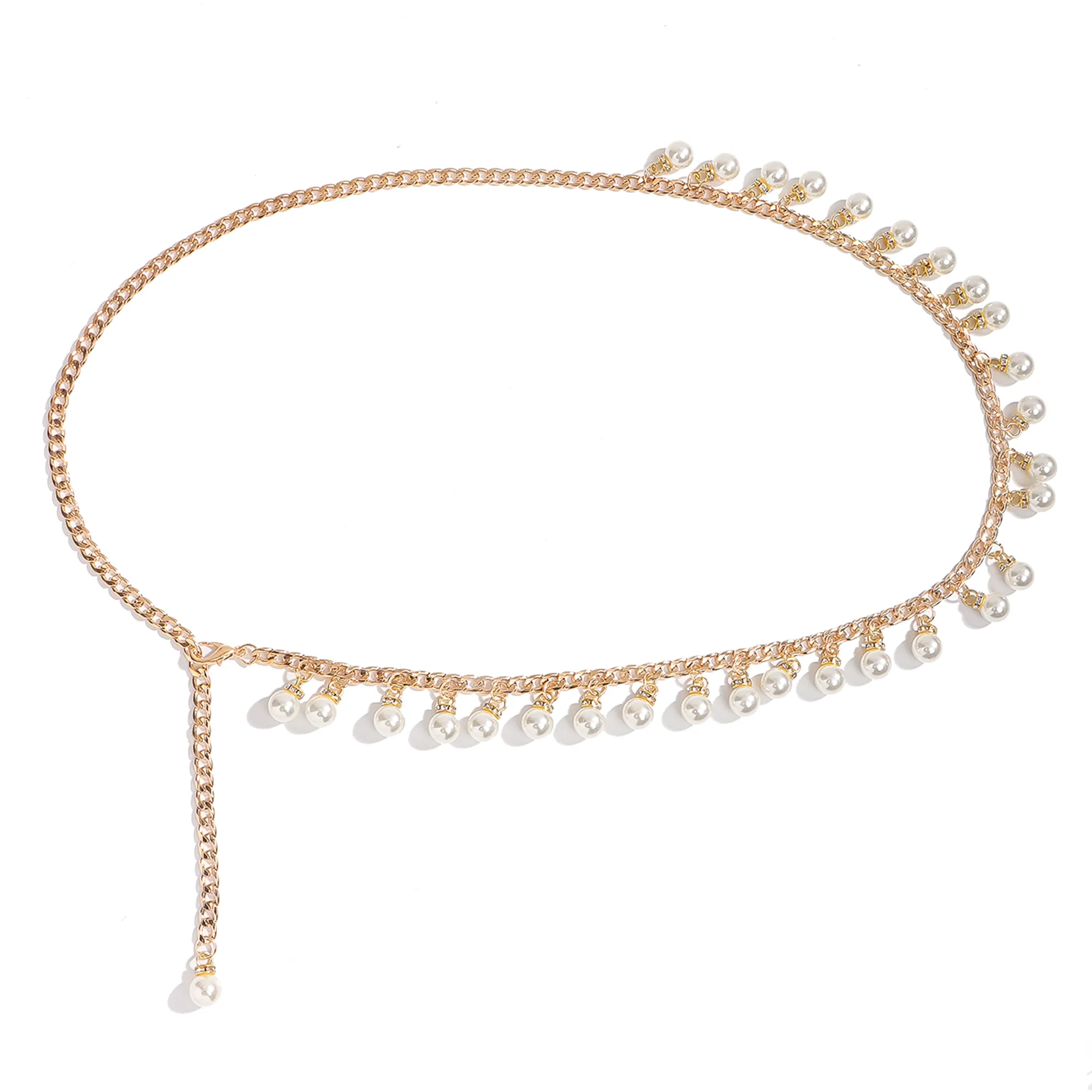 Women's Business Vintage Style Simple Style Zinc Zinc Chain Belts display picture 5