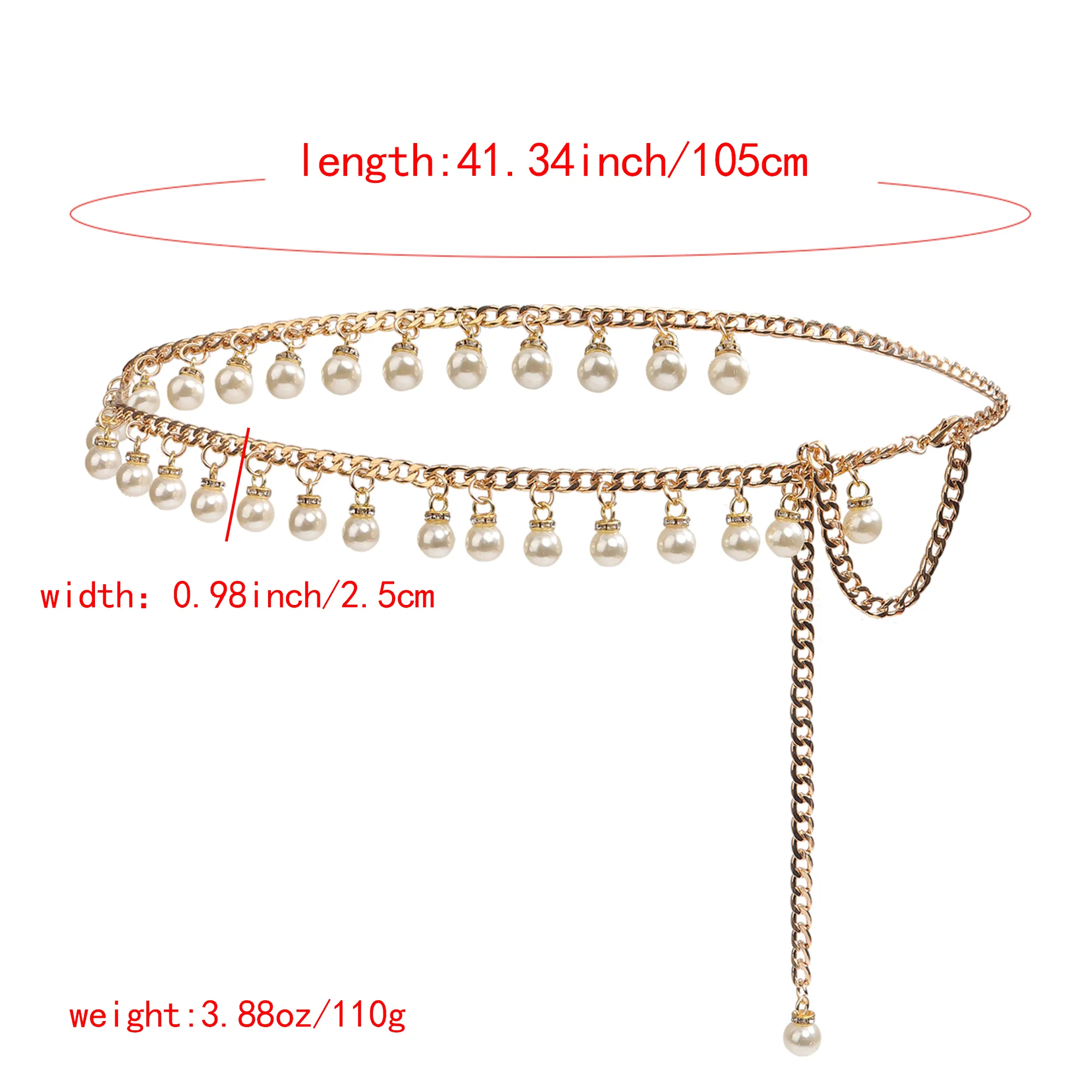 Women's Business Vintage Style Simple Style Zinc Zinc Chain Belts display picture 1