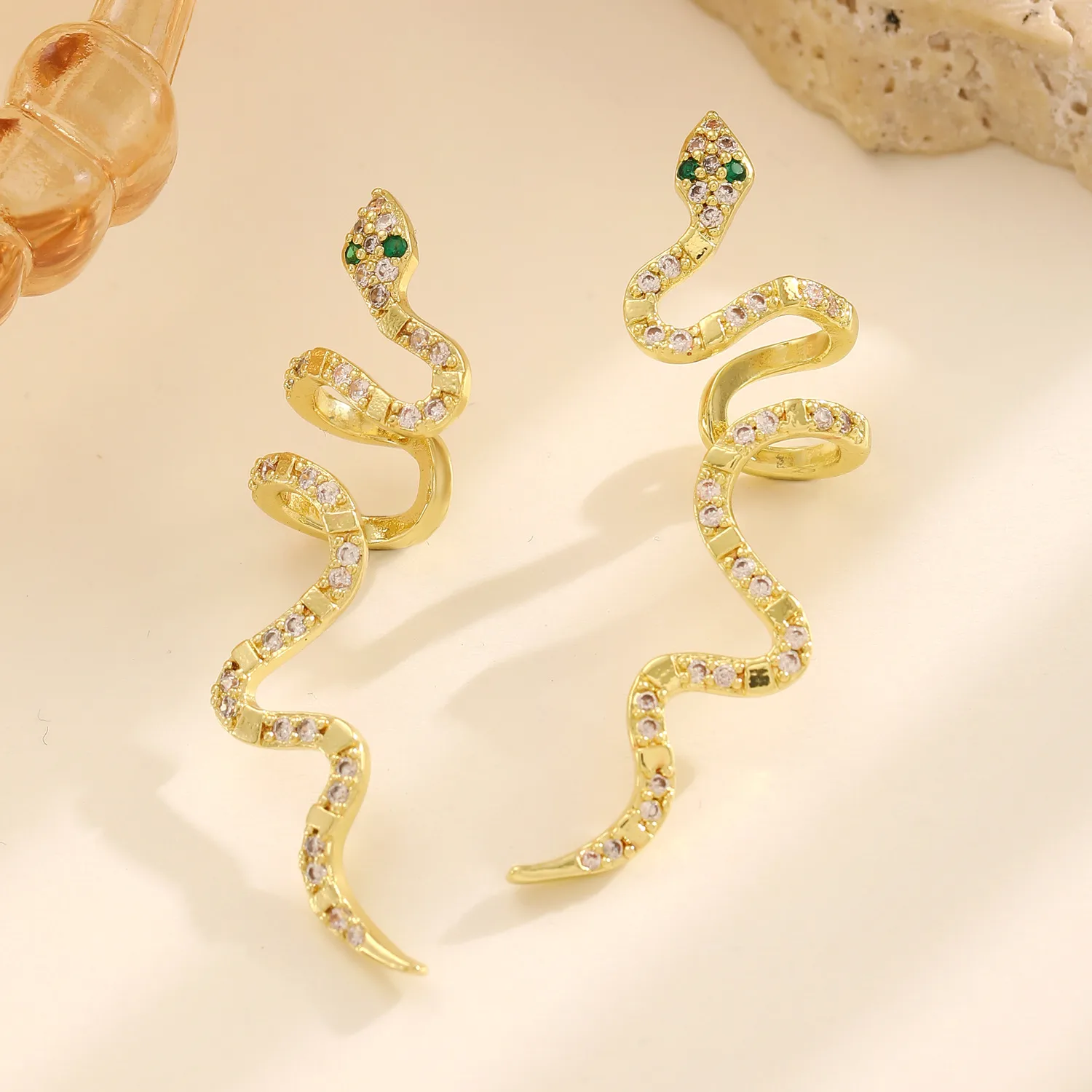 1 Piece Snake Retro Classic Style Copper Plating Ear Cuffs display picture 8