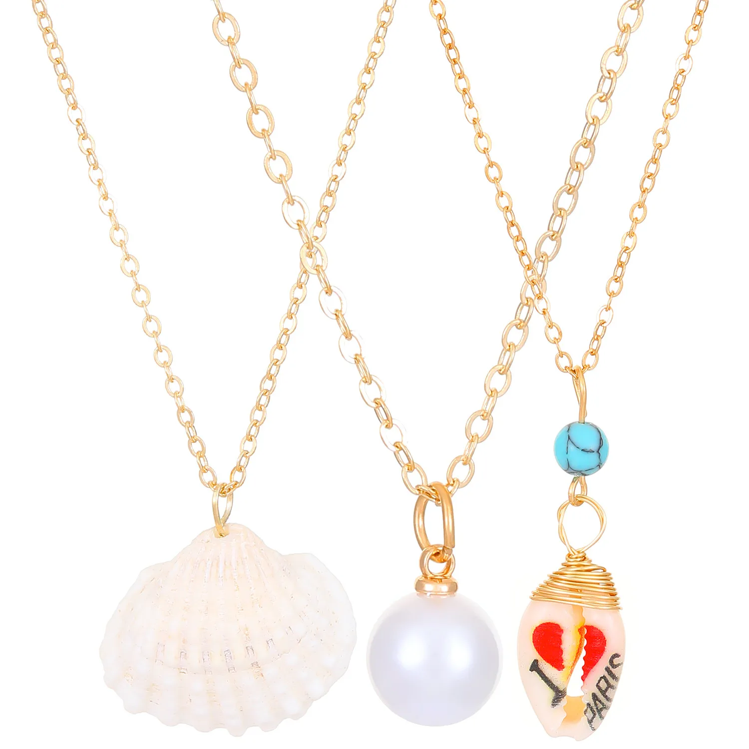 Marine Style 304 Stainless Steel Alloy Shell Starfish Conch Women's Jewelry Set display picture 36