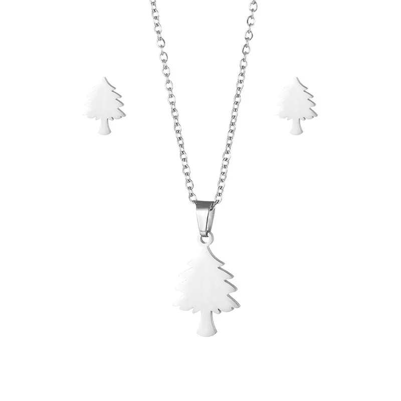 Bohemian Simple Style Classic Style 201 Stainless Steel Christmas Tree Women's Jewelry Set display picture 3