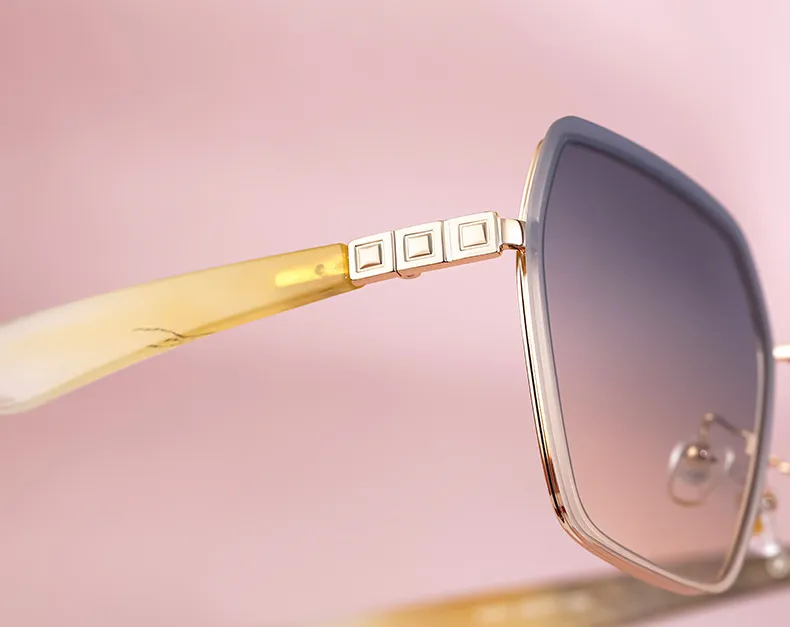 Square Vintage Style Classic Style Geometric Pc Full Frame Women's Sunglasses display picture 4